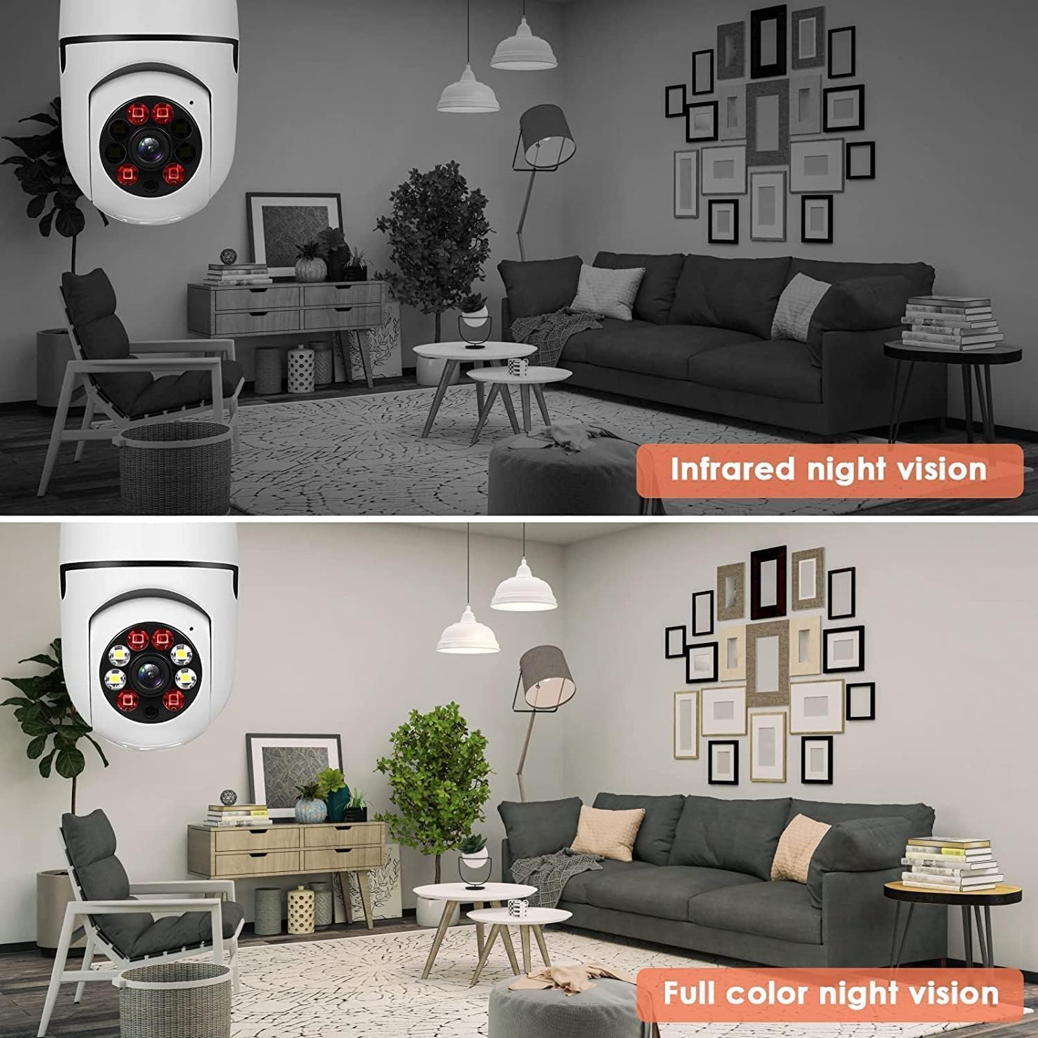 5G Light Bulb Security Camera